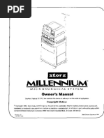 Storz Millenium Microsurgical System User Manual