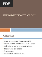 Introduction To C# Gui