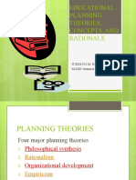 Educational Planning Theories Concepts A