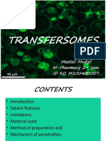 Transfersomes: Meetali Mudgil M-Pharmacy 2 Sem. ID NO. M100400007