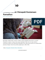 Khutbah Jumat - Menapaki Keutamaan Ramadhan