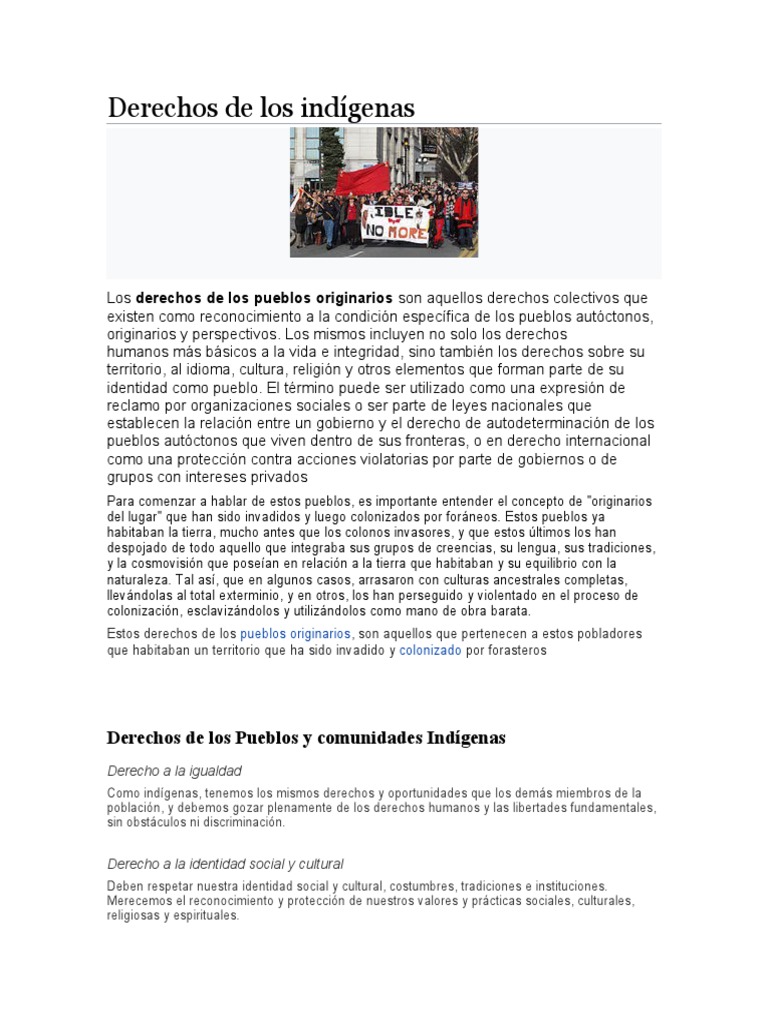 Derechos de Los Indígenas de Segundo Basico | PDF | Justicia | Crimen y ...