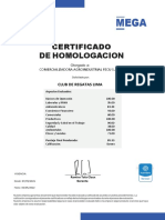 Certificado Comercializadora Agroindustrial Fecu SAC - REGATAS