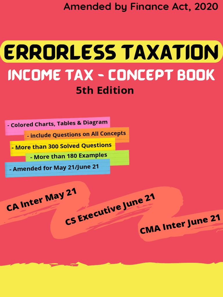 CA Inter Direct Tax Pranav Chandak Cacwacs PDF Taxes Precedent