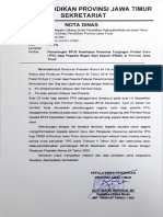 Nota Dinas Perihal Pemotongan BPJS Kesehatan Penerima TPG