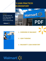 Walmart'S Lean Practices in Inventory: Group 9