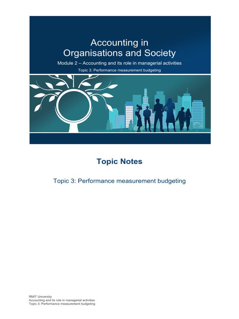 Performance Measurement in Budgeting | PDF | Inventory | Budget