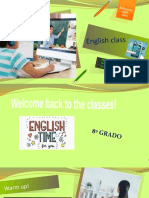 English Class 8º Nº1