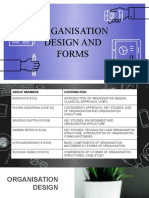 Organisation Design and Forms