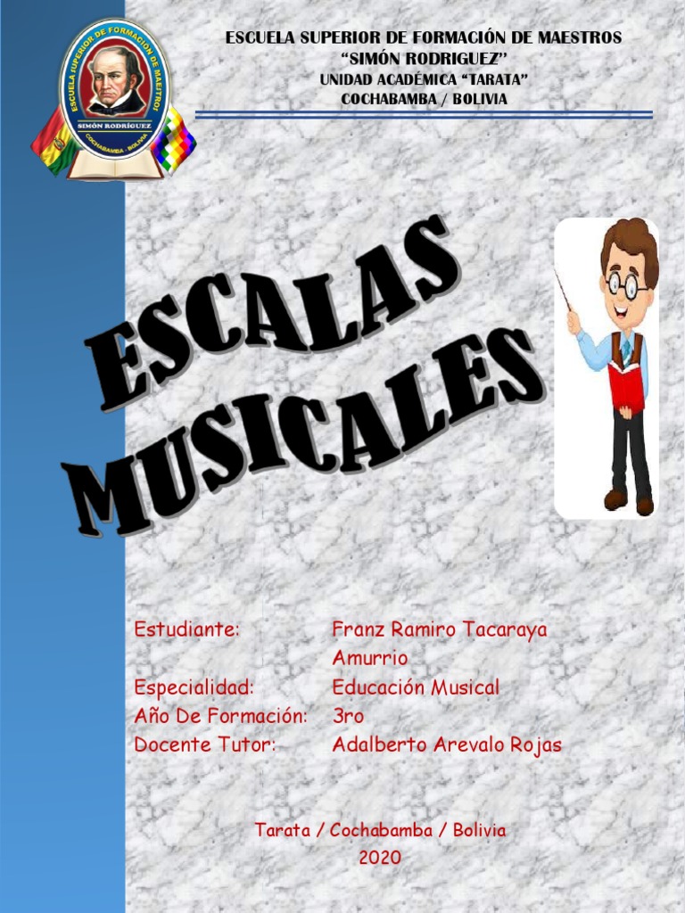 Cartilla de Las Escalas Musicales PDF Escala (música) Escala menor