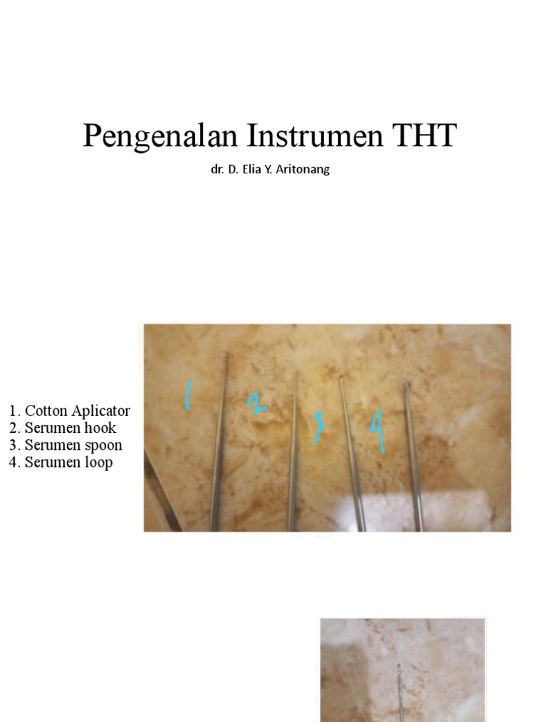 Alat dan Instrumen THT Dasar | PDF | Kajian Bahasa Asing
