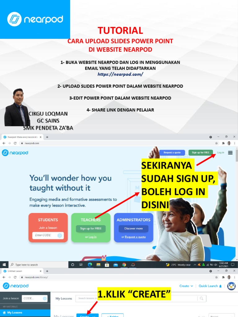 Nearpod - Tutorial - Pakej Free | PDF
