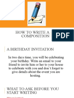 How To Write A Composition