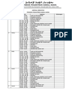 Jadwal Kegiatan Pondok Pesantren Al Mutt