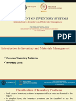 Management of Inventory Systems