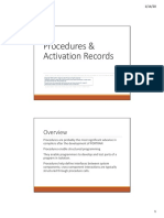 Procedures & Activation Records