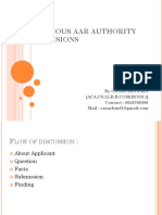 Various Aar Autority Decisions
