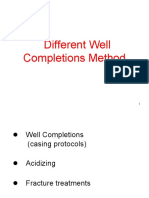 Different Well Completions Method