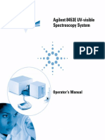 Agilent 8453E UV-visible Spectroscopy System: Operator's Manual