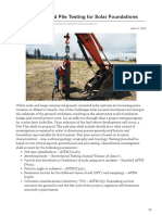 Geotechnical and Pile Testing for Solar Foundations