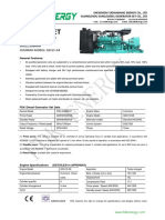 Diesel Generator 450KW Spec Sheet