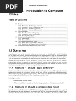 Chapter 1. Introduction To Computer Ethics: 1.1 Scenarios