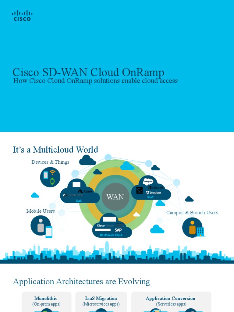 Cisco SD-WAN Cloud OnRamp Final 042020 | PDF | Cisco Systems | Cloud ...