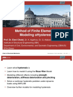 Method of Finite Elements Ii Modeling Ohysteresis: Prof. Dr. Eleni Chatzi, Dr. K. Agathos, Dr. G. Abbiati