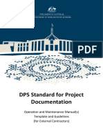 DPS Standard For Project Documentation - Operation and Maintenance Manuals Template and Guidelines