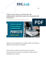 Cómo Encontrar El Intervalo de Calibración Perfecto para Tus Equipos de Medición - SGC-Lab