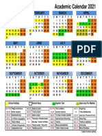 Stemays Academic Calendar 2021: February March April January