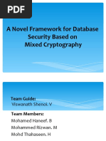 A Novel Framework For Database Security Based On Mixed Cryptography