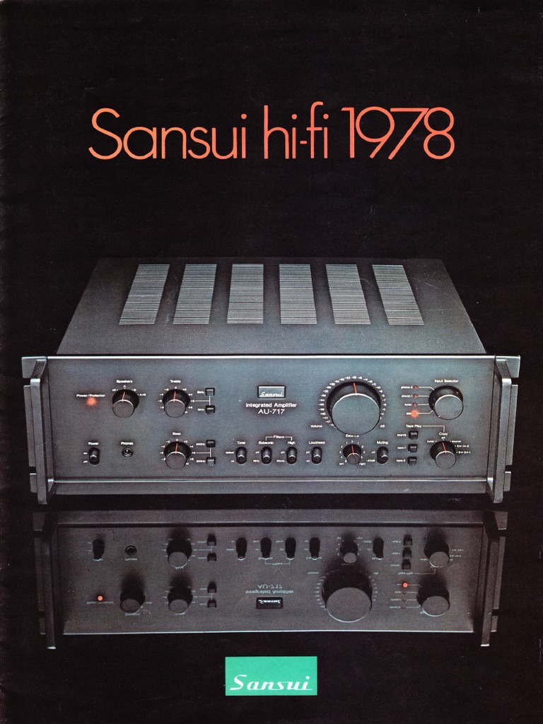 Catalogue Sansui 1978 | PDF | Frequency Modulation | Loudspeaker Catalogue Sansui 1978 | PDF | Frequency Modulation | Loudspeaker