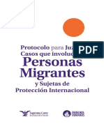 Protocolo para Juzgar Casos Que Involucren Personas Migrantes