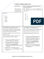 Gmat Mini-­Exam -­ Quantitative Supplement Version: ϭϮ, Graduate Management Admission Council®