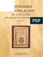 Novíssima Recopilación de Las Leyes Del Reino de Navarra (1735)