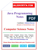 Java Notes 2 - TutorialsDuniya