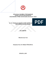 Yy. Sonrası Osmanlı Toplumunda Eğlence Kültürüne Genel Bakış