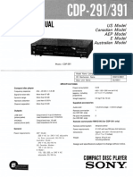 Sony CDP 391 Service Manual