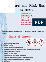 Hazard and Risk Management - Yadav Pooja.S.