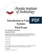 Introduction to Computer Systems Final Exam