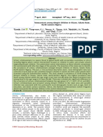 Prevalence of Urinary Schistosomiasis Among Almajiri Children in Silame, Sokoto State, North-Western Nigeria