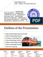 Entity Relationship Diagram & Data Flow Diagram - Query of Trains Between Stations