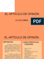 El Artículo de Opinión