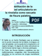 Rehabilitacion de La Motricidad Articulatoria en La Rinolalia Como Secuela de Fisura Palatina (1)