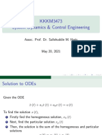 KKKM3473 System Dynamics & Control Engineering: Assoc. Prof. Dr. Sallehuddin M. Haris