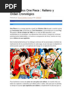 Episodios One Piece Pdf