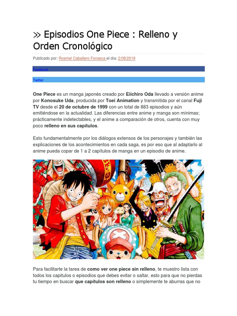 Episodios One Piece Pdf