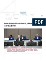Preliminary Examination Phase Three - Admissibility - Coalition For The International Criminal Court