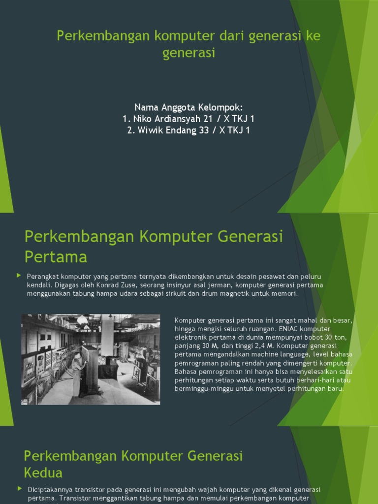 Perkembangan Komputer Dari Generasi Ke Generasi PDF